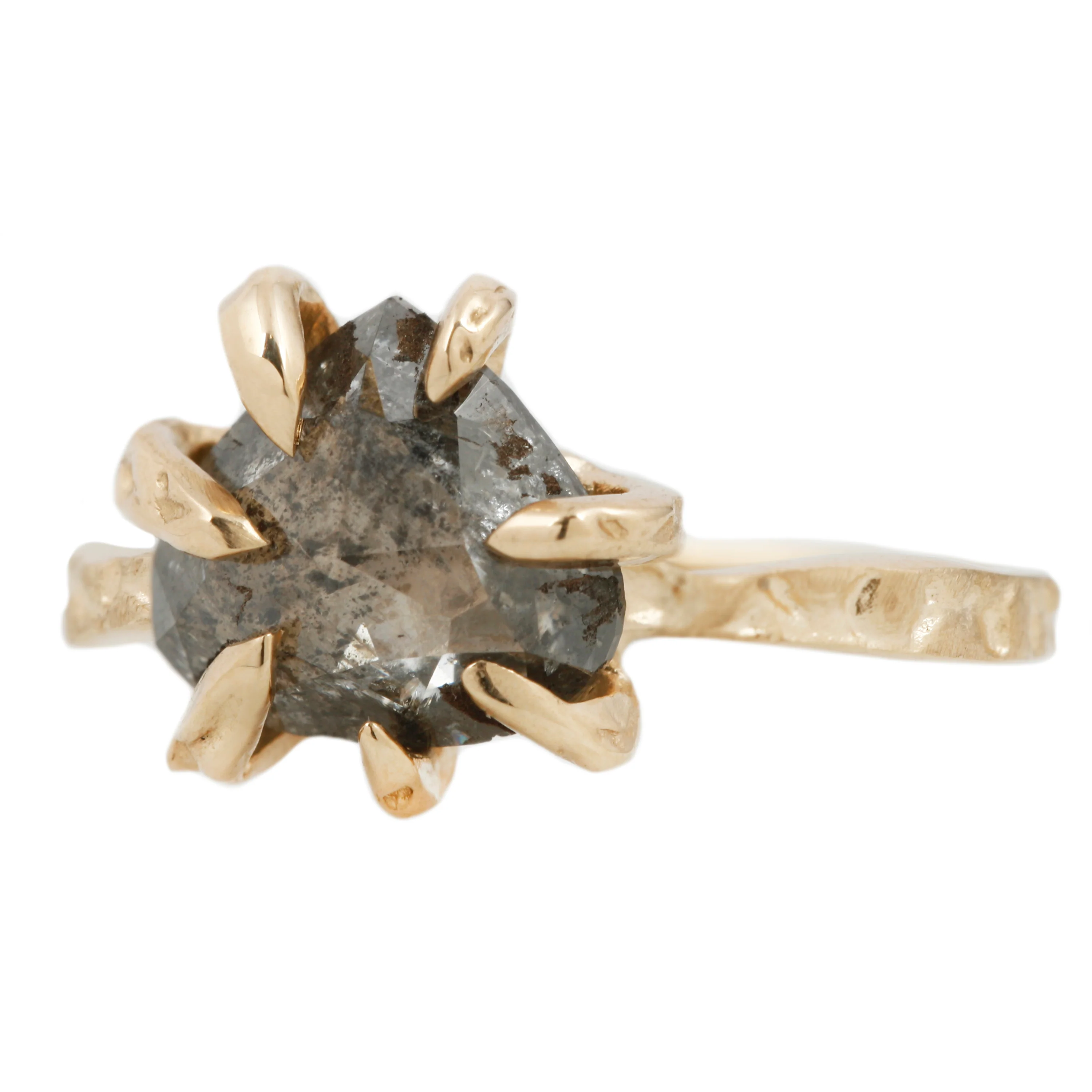 Hill Top Stingray Claw Solitaire Ring - Image 3