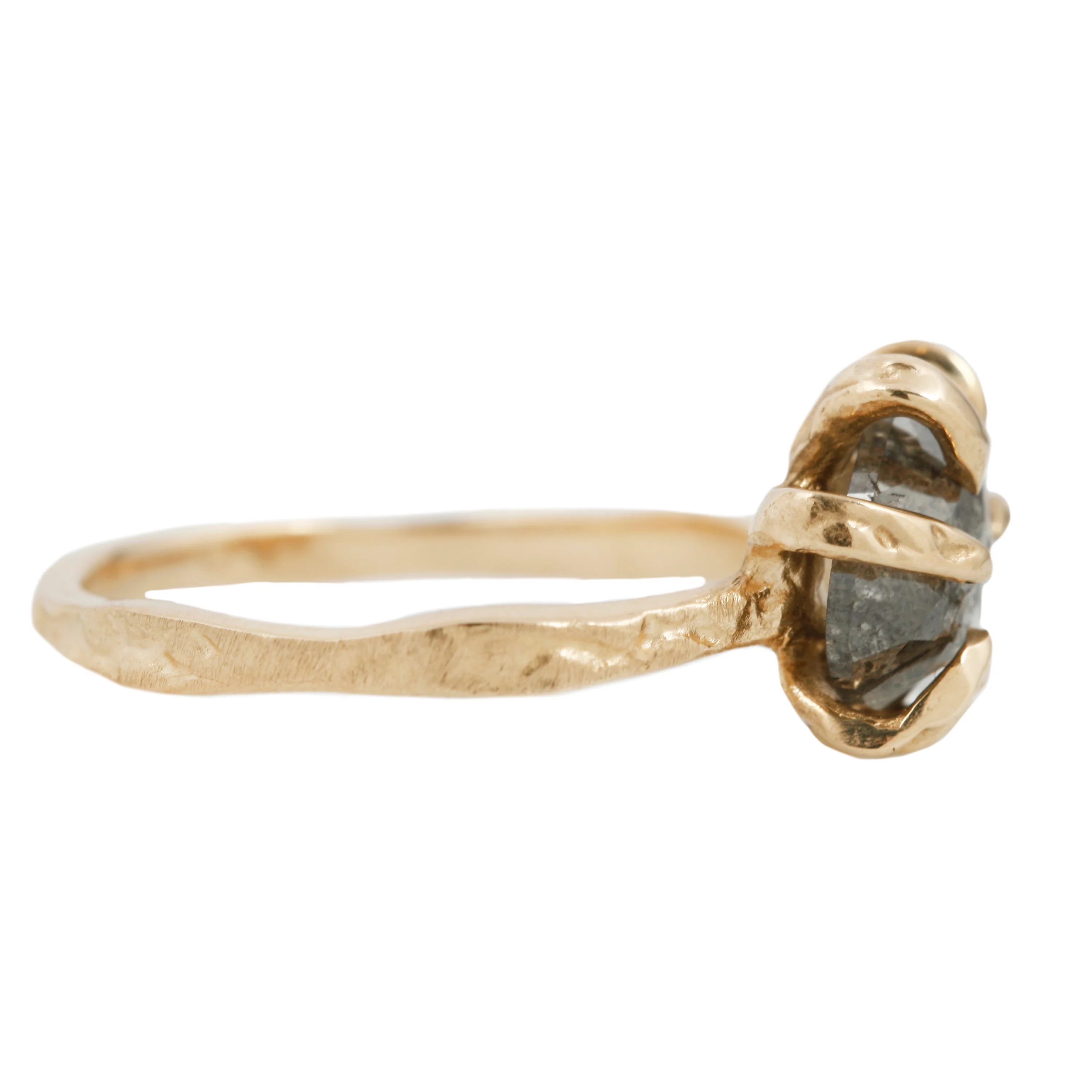 Hill Top Stingray Claw Solitaire Ring - Image 4