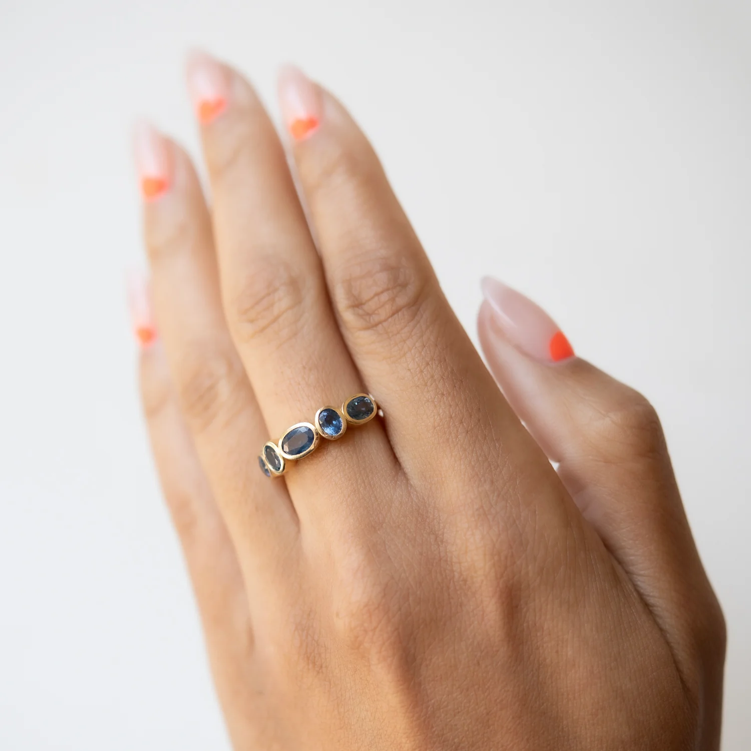 Indigo Horizon Sapphire Stacking Band - Image 2