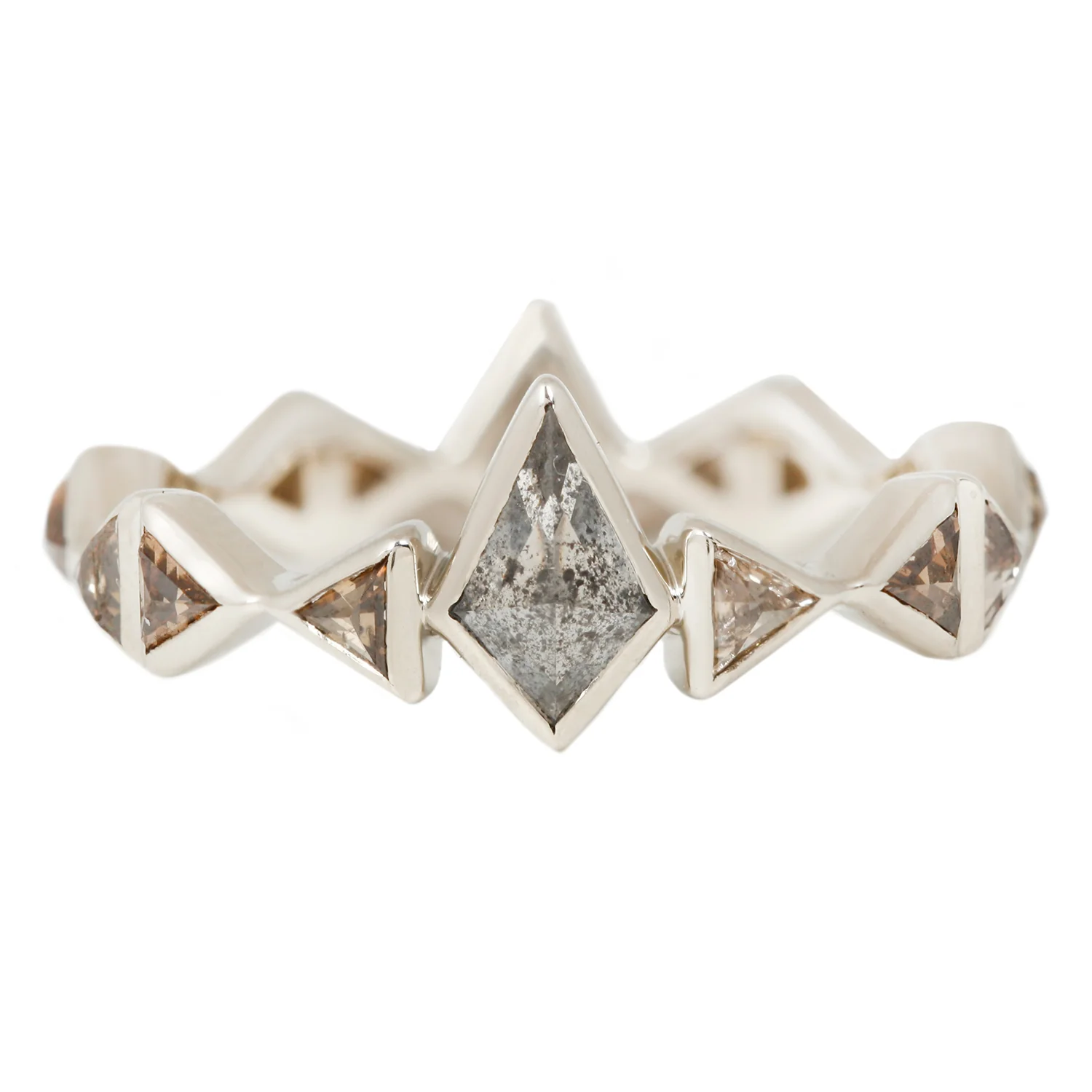 Crown of Diamonds Eternity Band