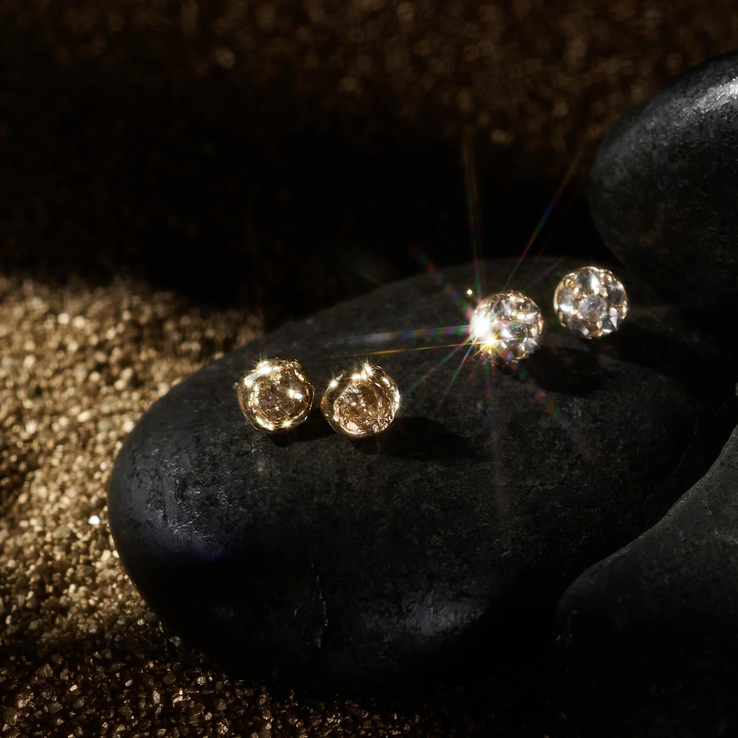 IV Old Cut Diamond Studs - Image 4
