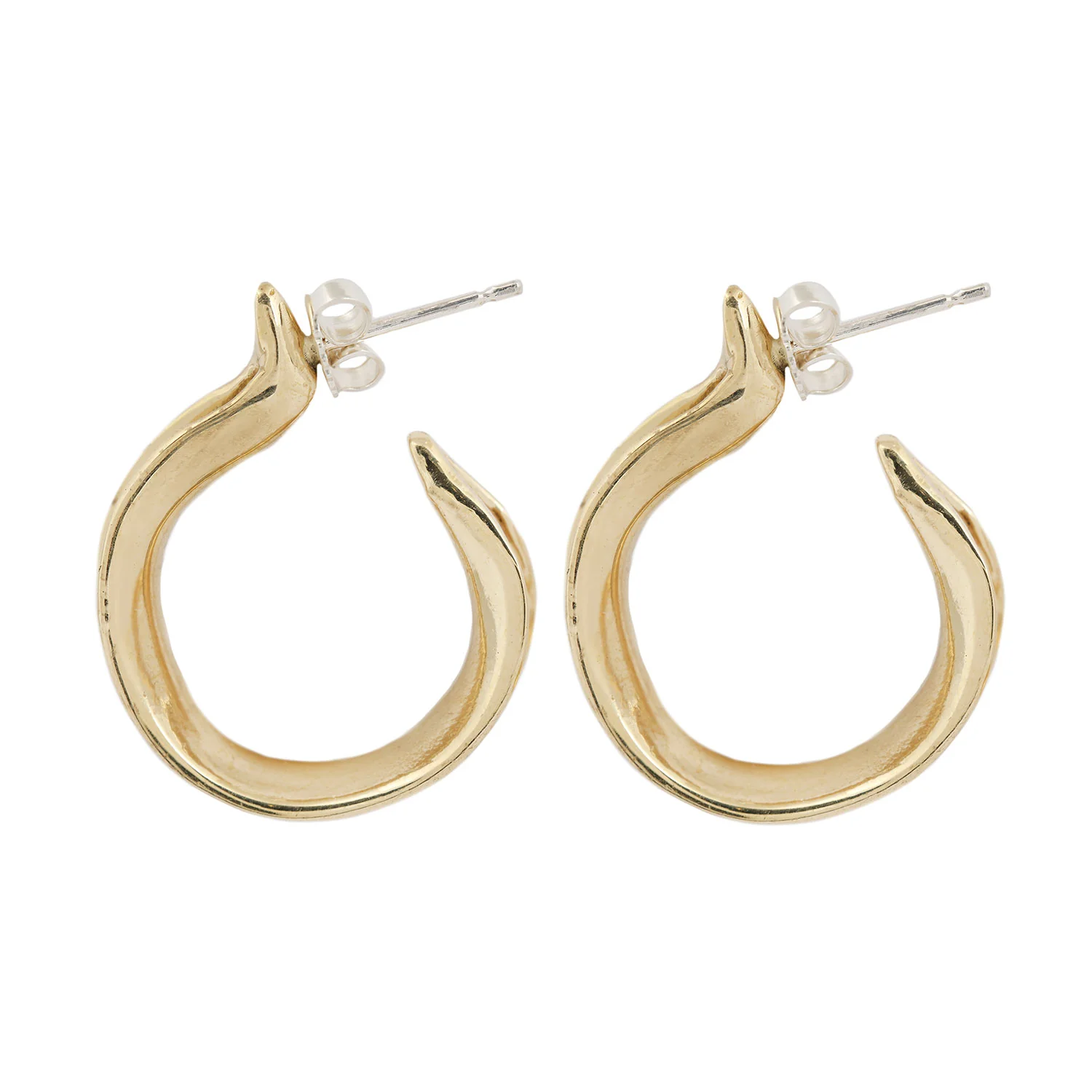 Kiki Mini Bronze Hoops - Image 3