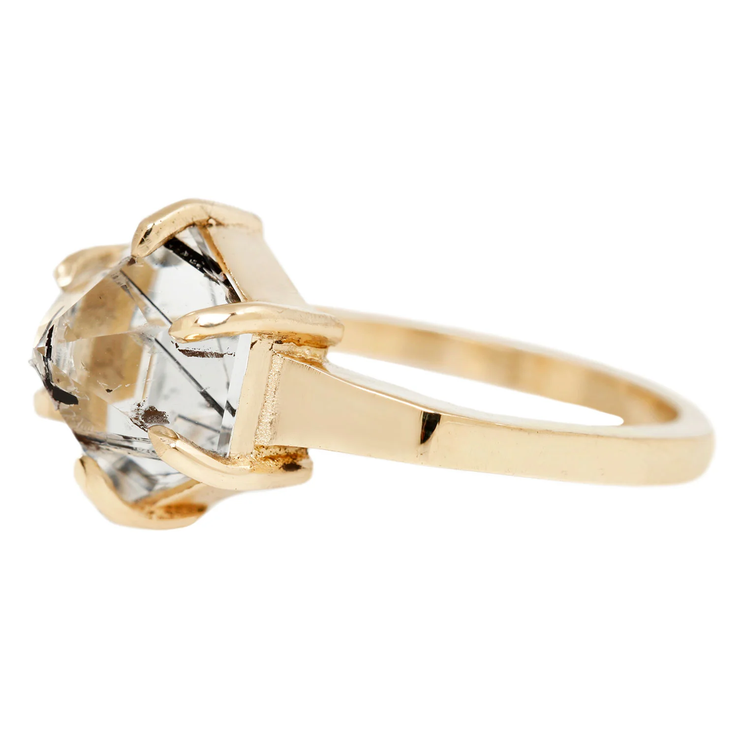 Large Quartz Hexagon Ring - Image 3