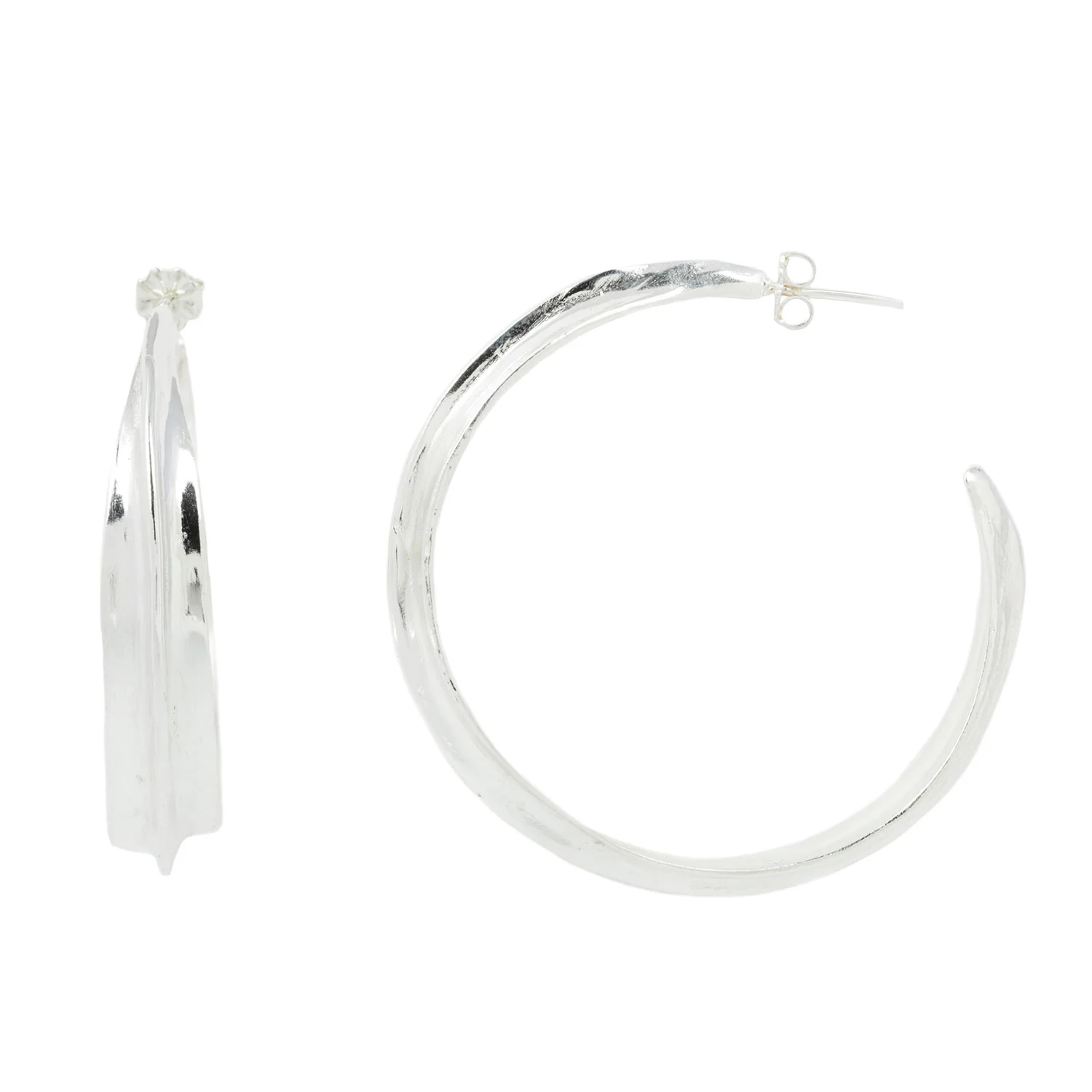 Large Sahara Ridge Hoops - Image 3