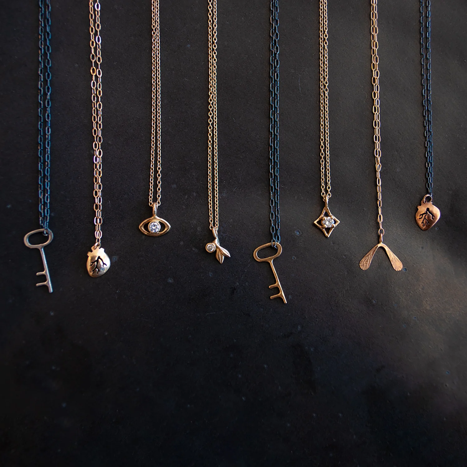 Tiny Gold Heart Necklace - Image 3