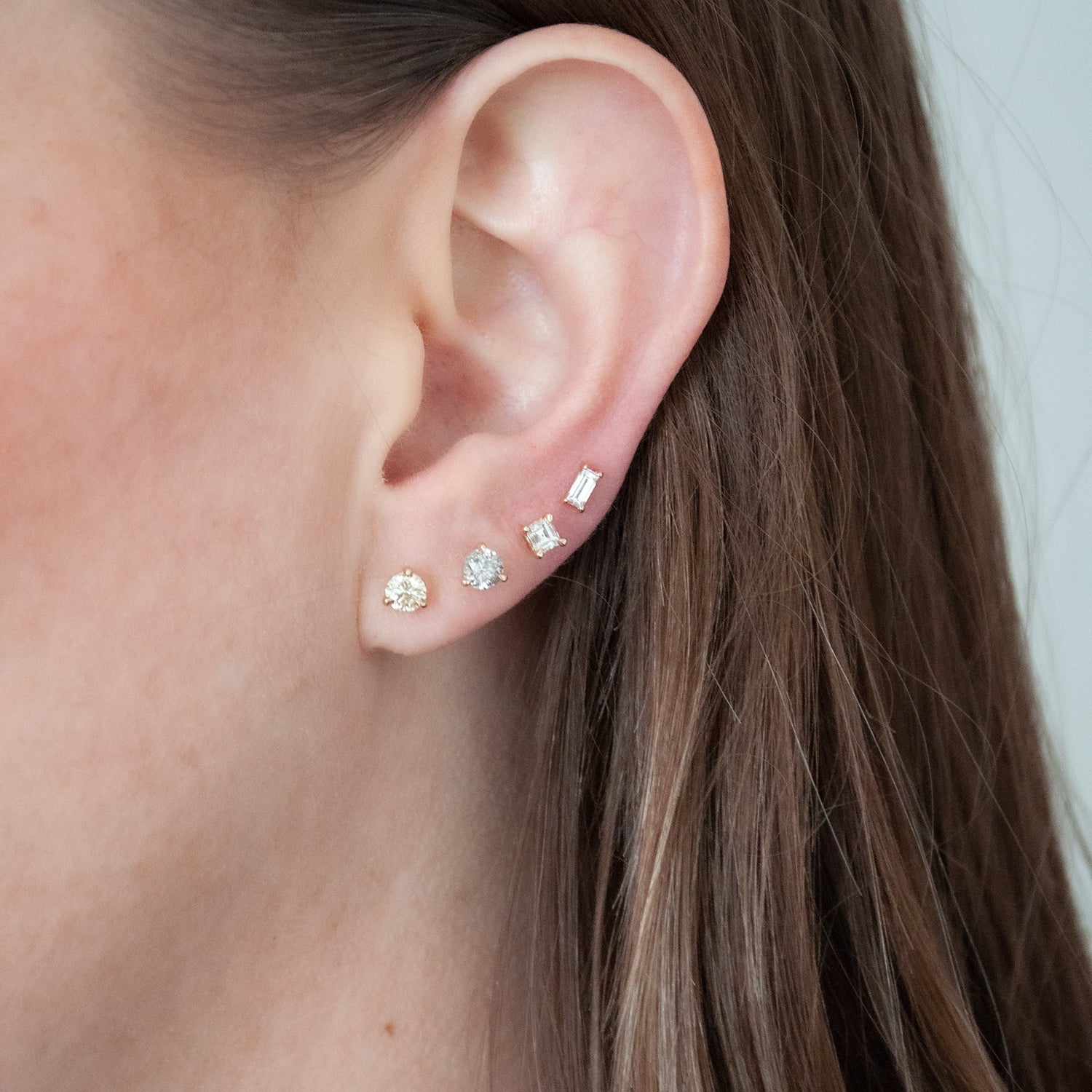 Linear Baguette Studs - Image 4