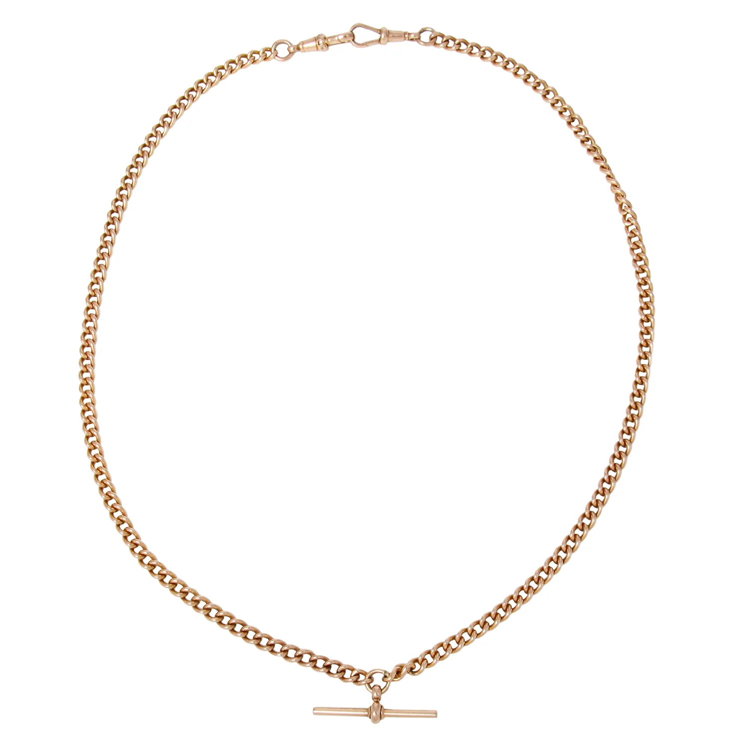 Long Curb Link Albert Chain - Image 4