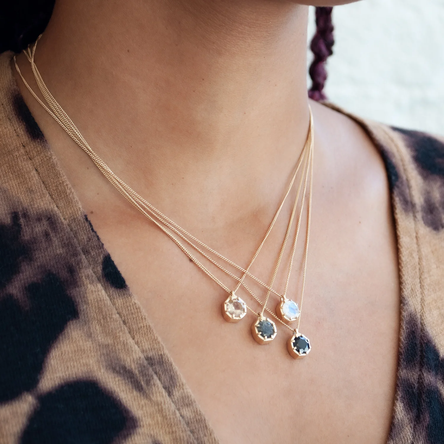 Quartz Octagon Necklace - Image 5