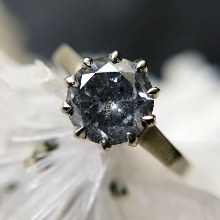 Moonlit Diamond Solitaire Ring - Image 4