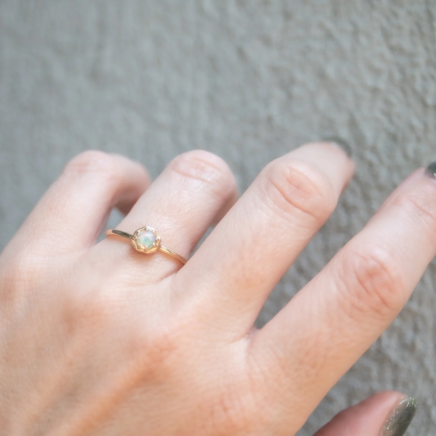 Tiny Opal Ring - Image 2