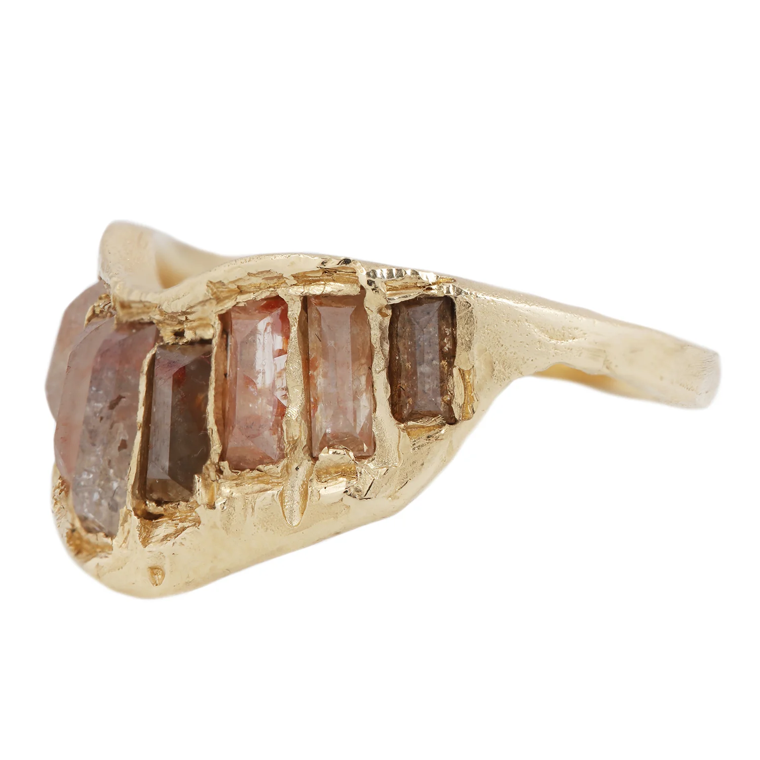 LX Diamond Extra Large V Shape Scatter Ring - Image 3