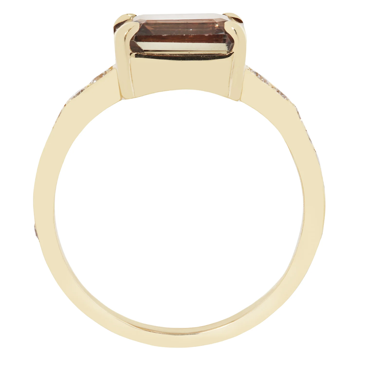 Maroon Dusk Sapphire & Diamond Ring - Image 5