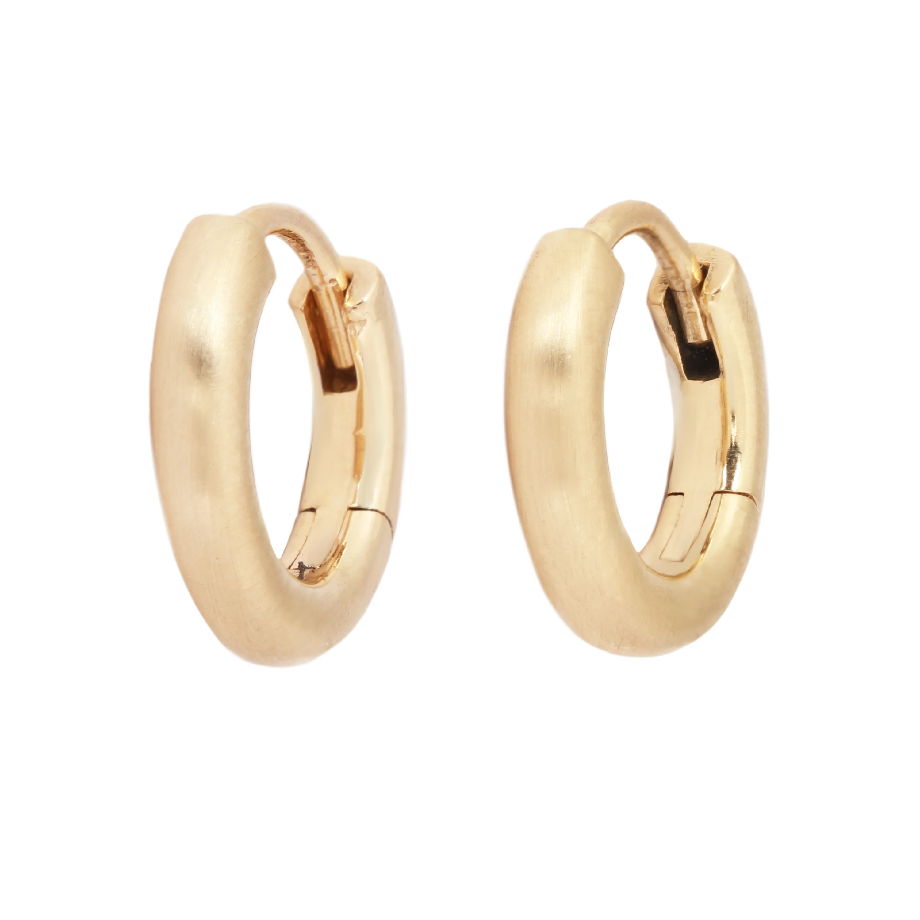 Medium Hinged Gold Hoops