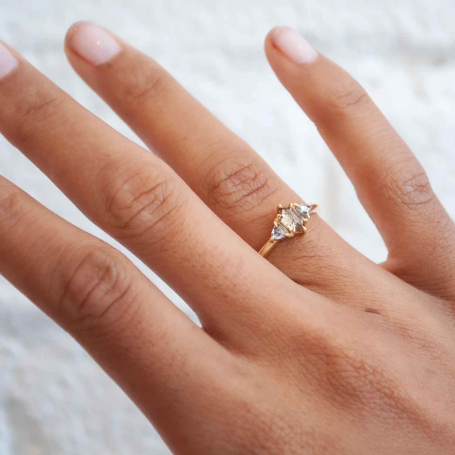 Misty Coast Three Stone Ring - Image 2