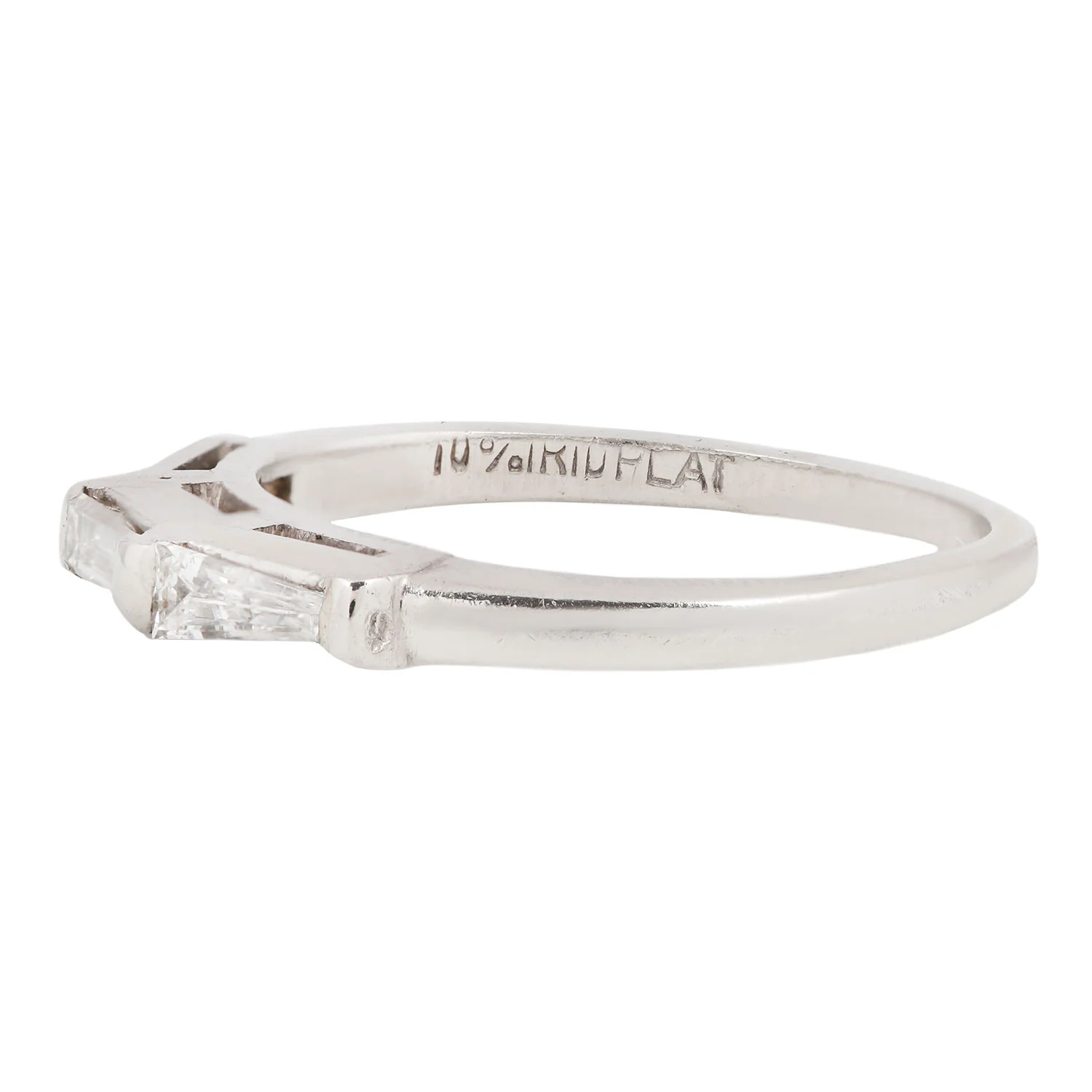Modern Three Baguette Ring - Image 3