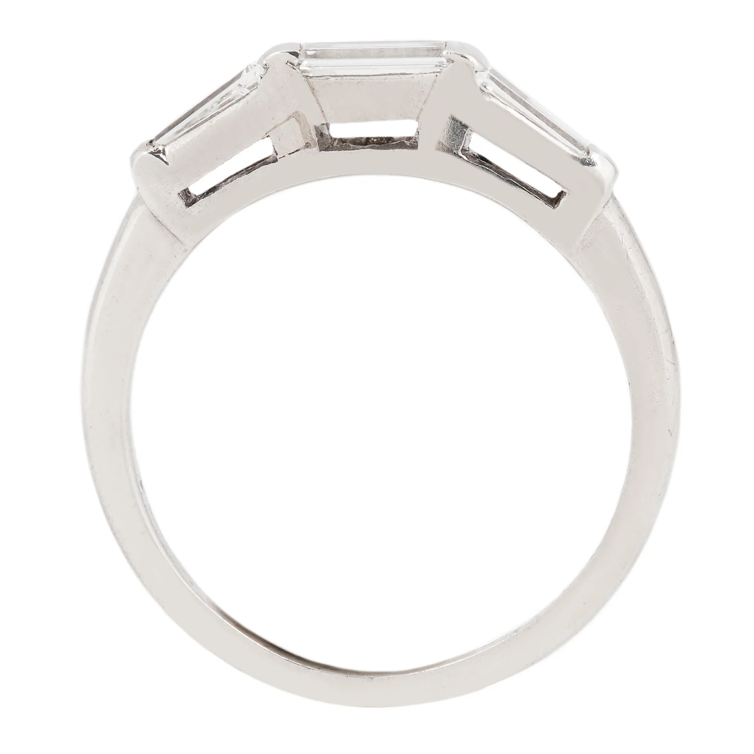 Modern Three Baguette Ring - Image 5