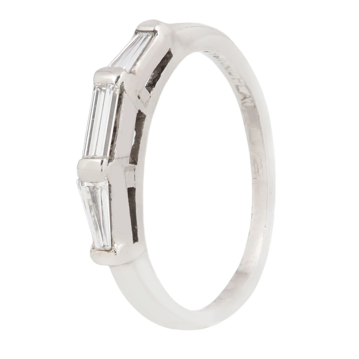 Modern Three Baguette Ring - Image 6