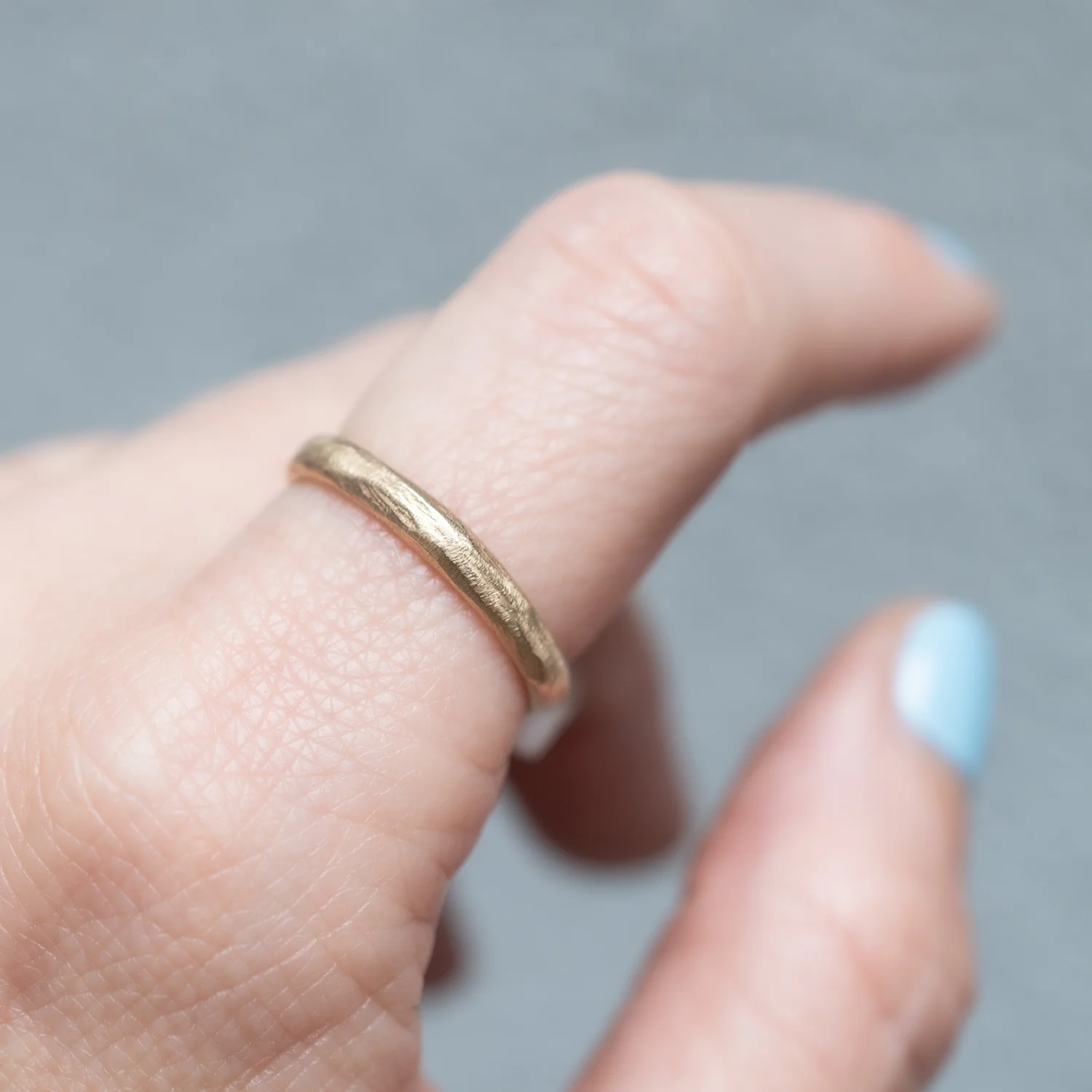 Noemi Carved Stacking Ring - Image 4