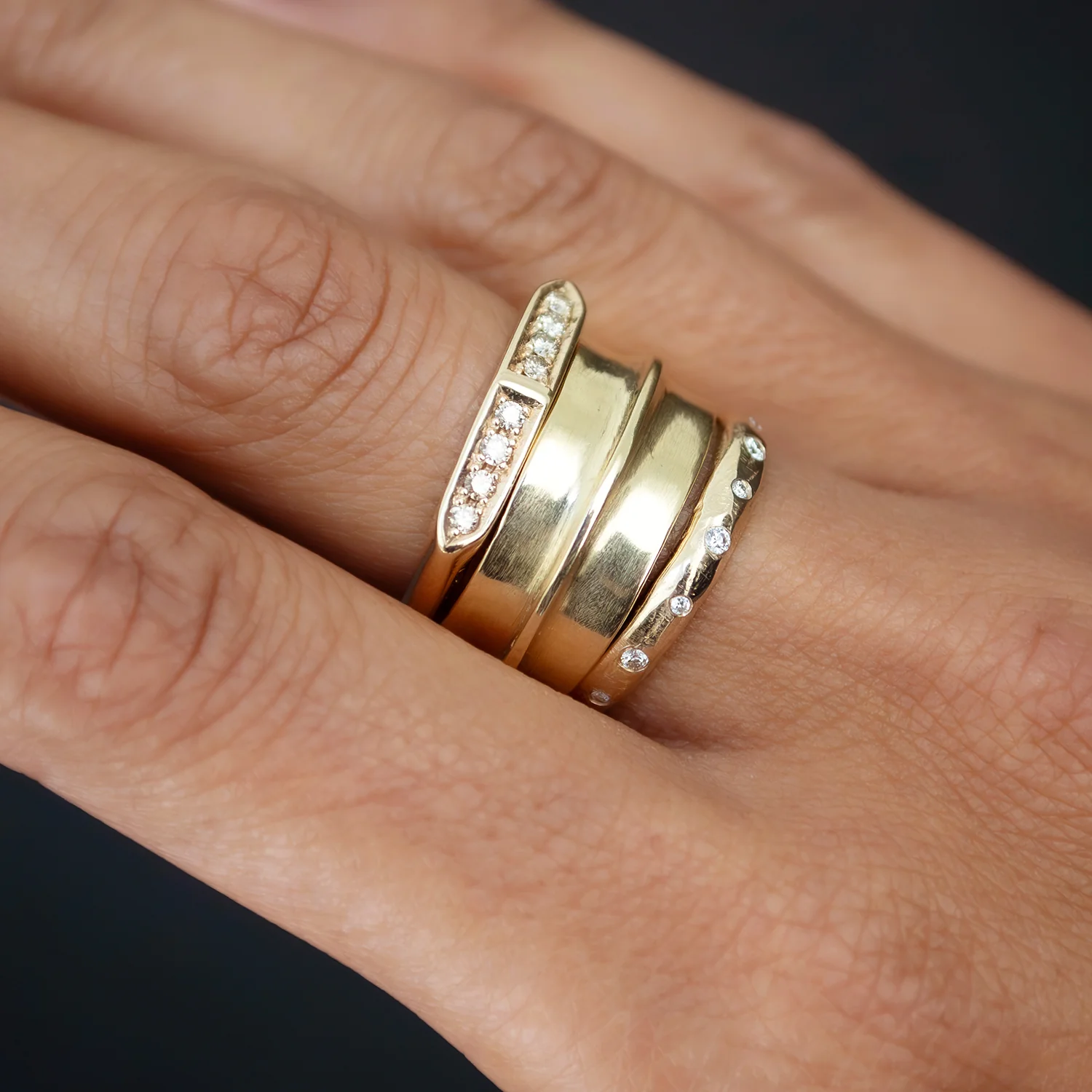 Noemi Scattered Diamond Band - Image 4