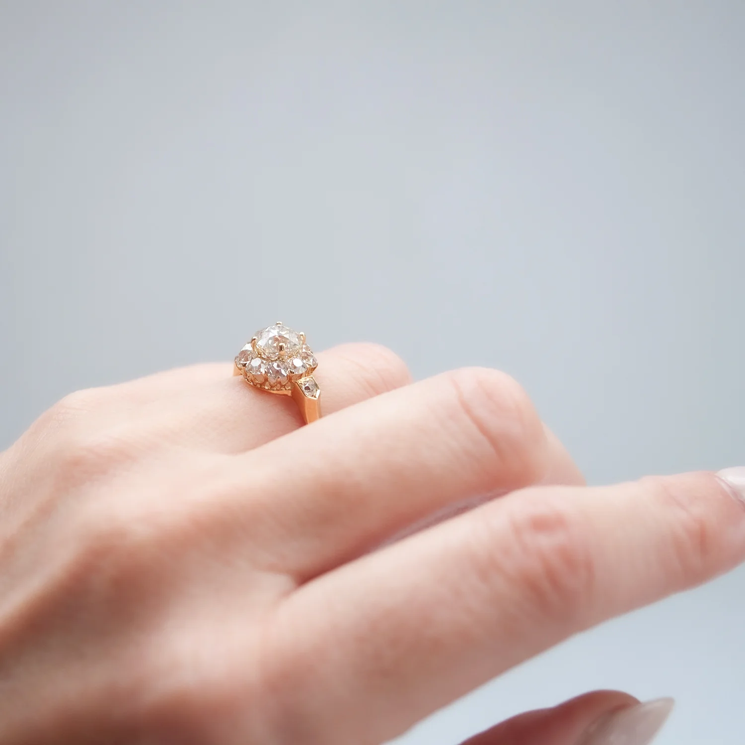 Old Mine Diamond Shine Ring - Image 6