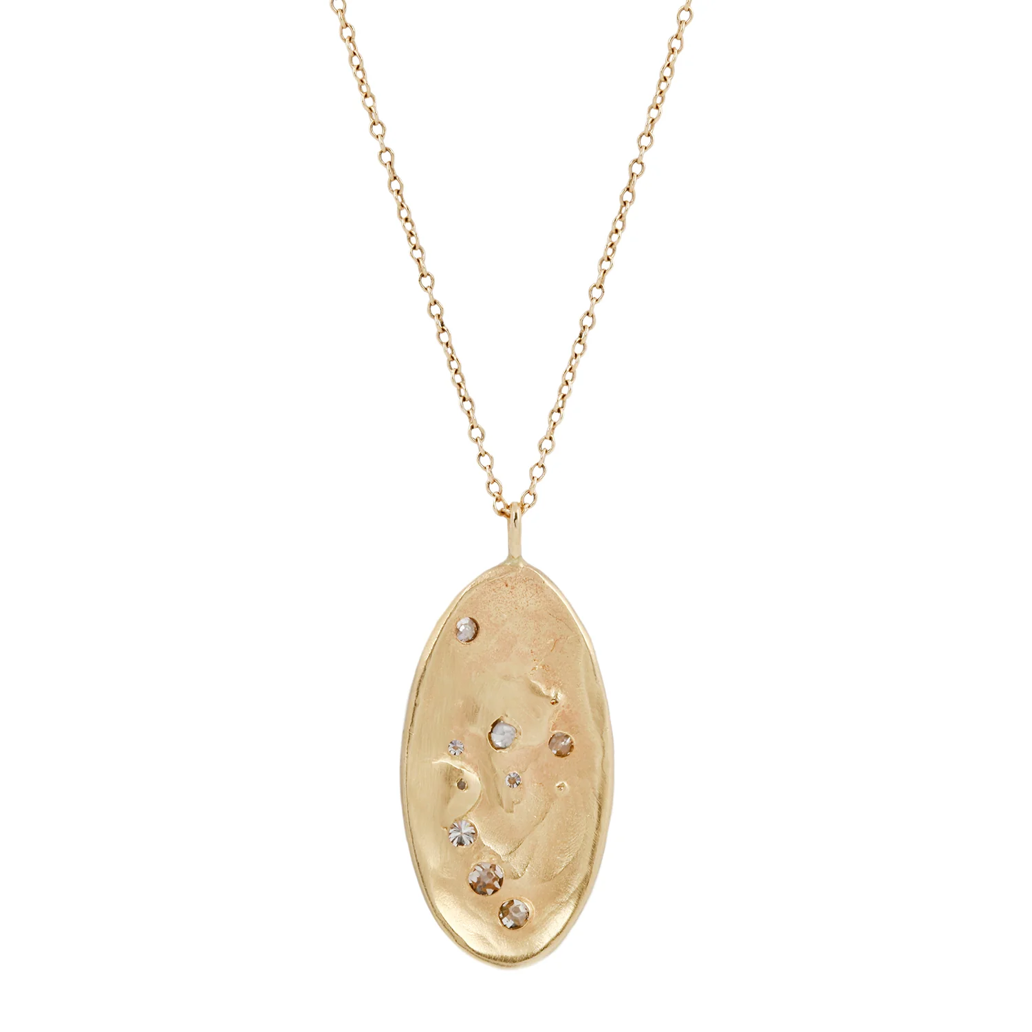 Old Mine Diamond Solar System Necklace - Image 3