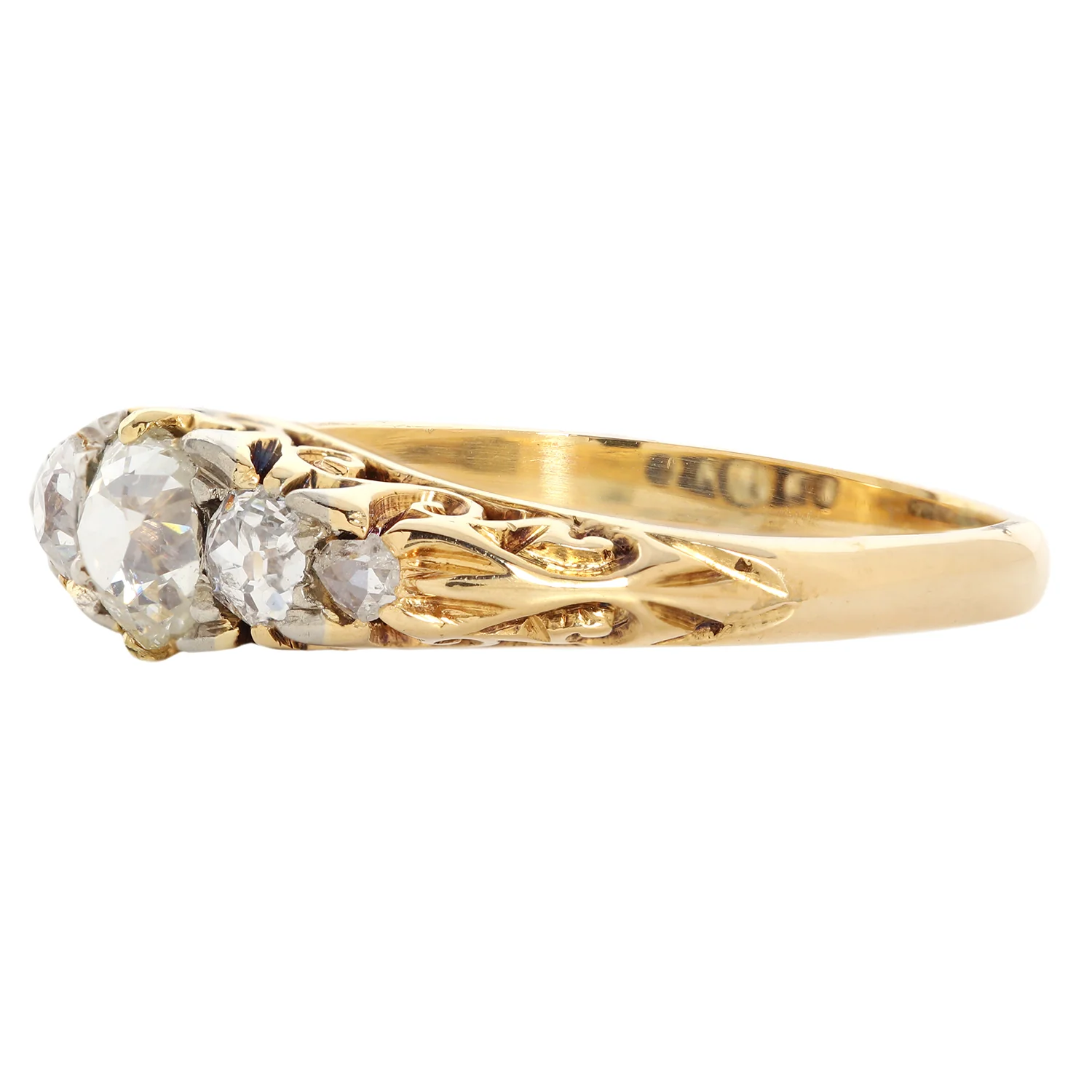 Opulent Diamond Half Hoop Ring - Image 3