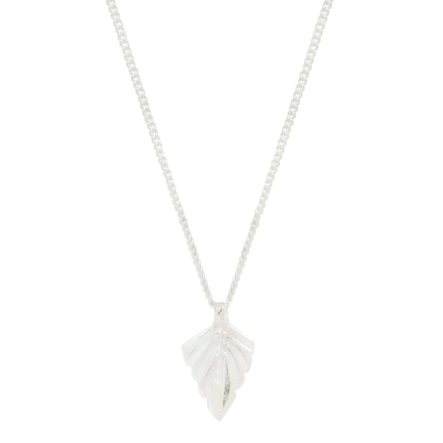 Palm Pendant Silver Necklace