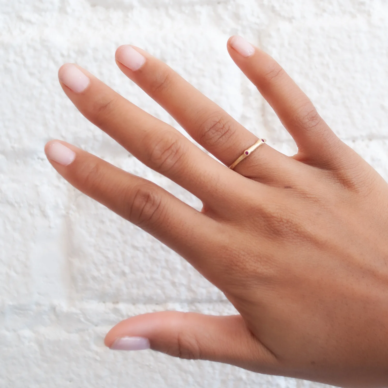 Petite Ruby Stacking Ring - Image 2