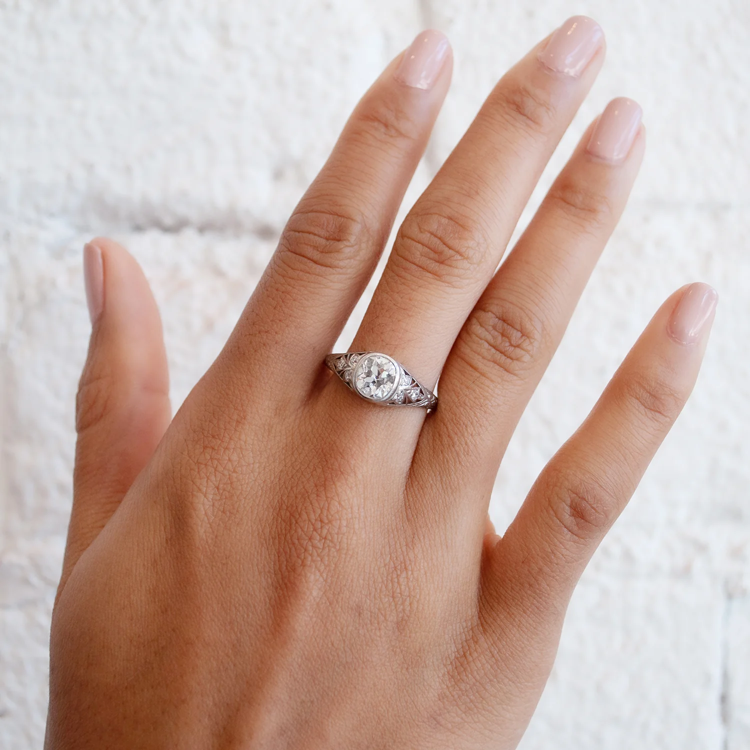 Fleur de Lis Diamond Ring - Image 2