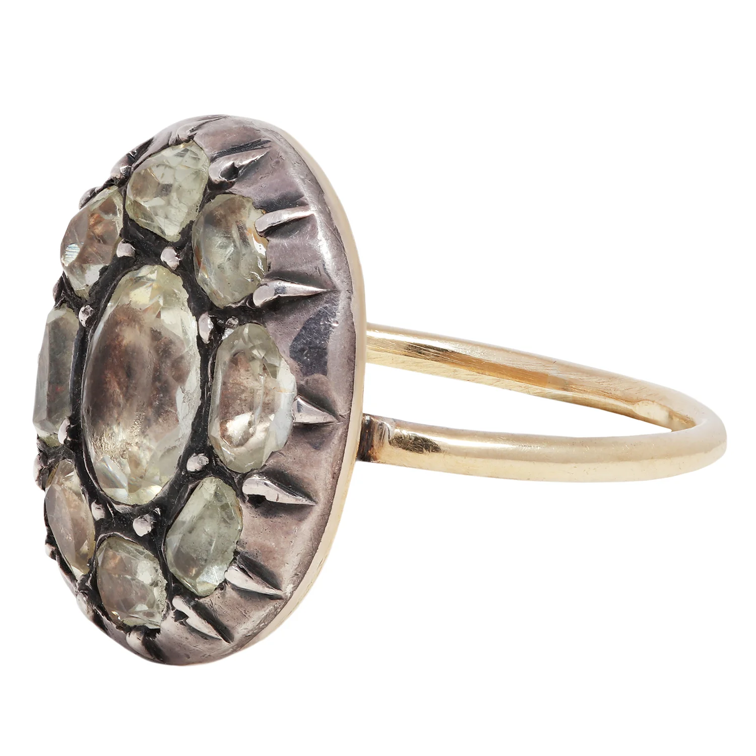 Portuguese Chrysolite Cluster Ring - Image 3