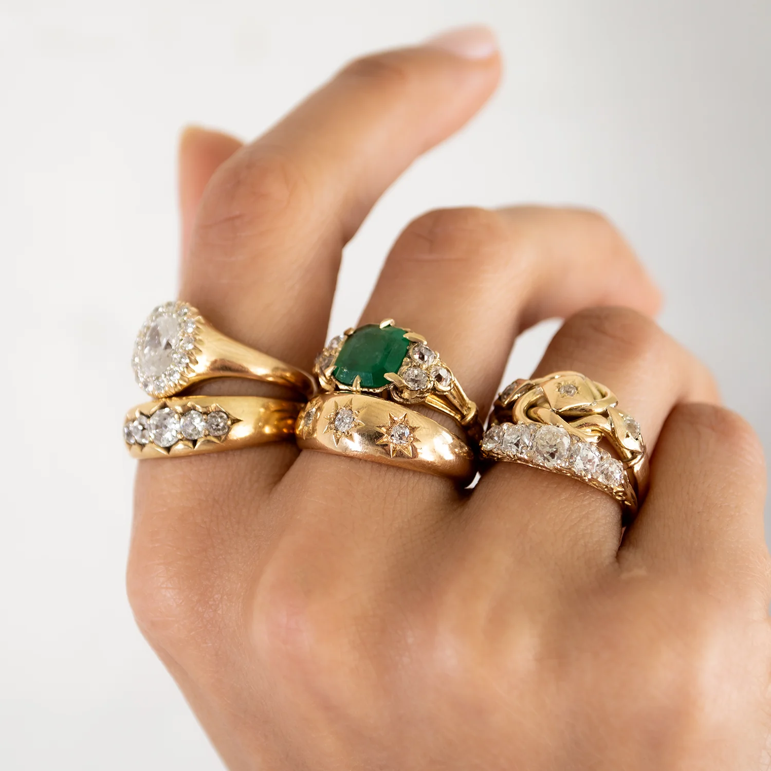 Quintet Star Diamond Ring - Image 9