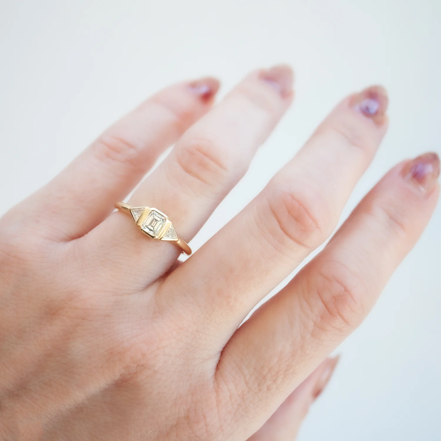 Radiant Diamond Step Cut Ring - Image 2