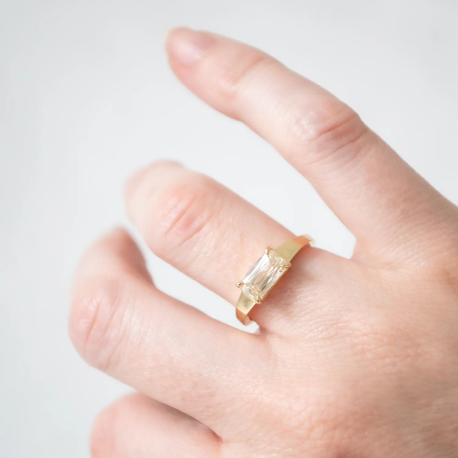 Radiant Yellow Diamond Ring - Image 2
