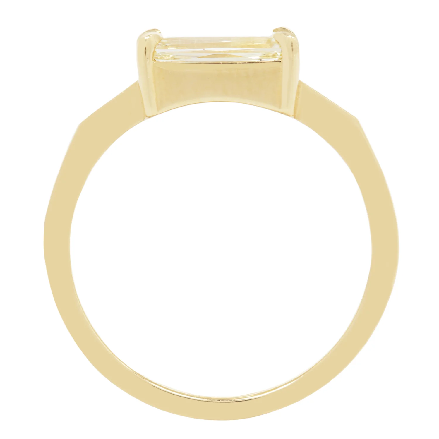 Radiant Yellow Diamond Ring - Image 5