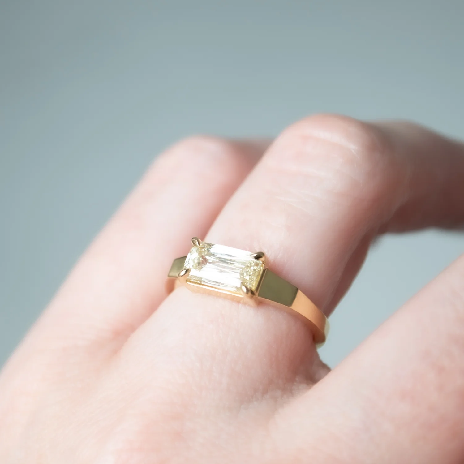 Radiant Yellow Diamond Ring - Image 6