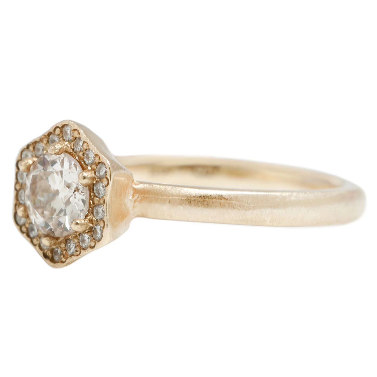 Hexagon Halo Ring - Image 3