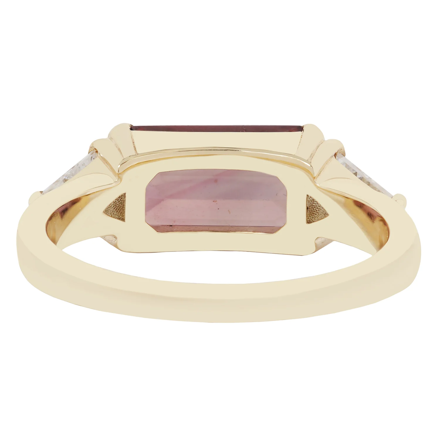Royal Maroon Sapphire & Diamond Ring - Image 4