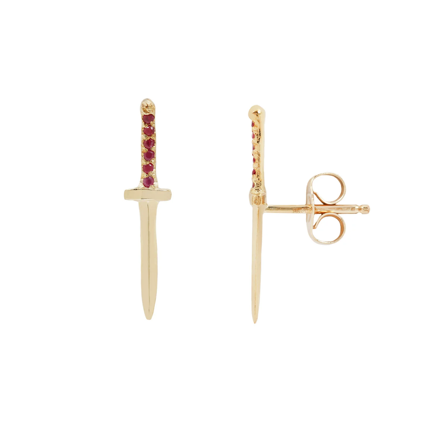 Ruby Baby Dagger Earrings - Image 3