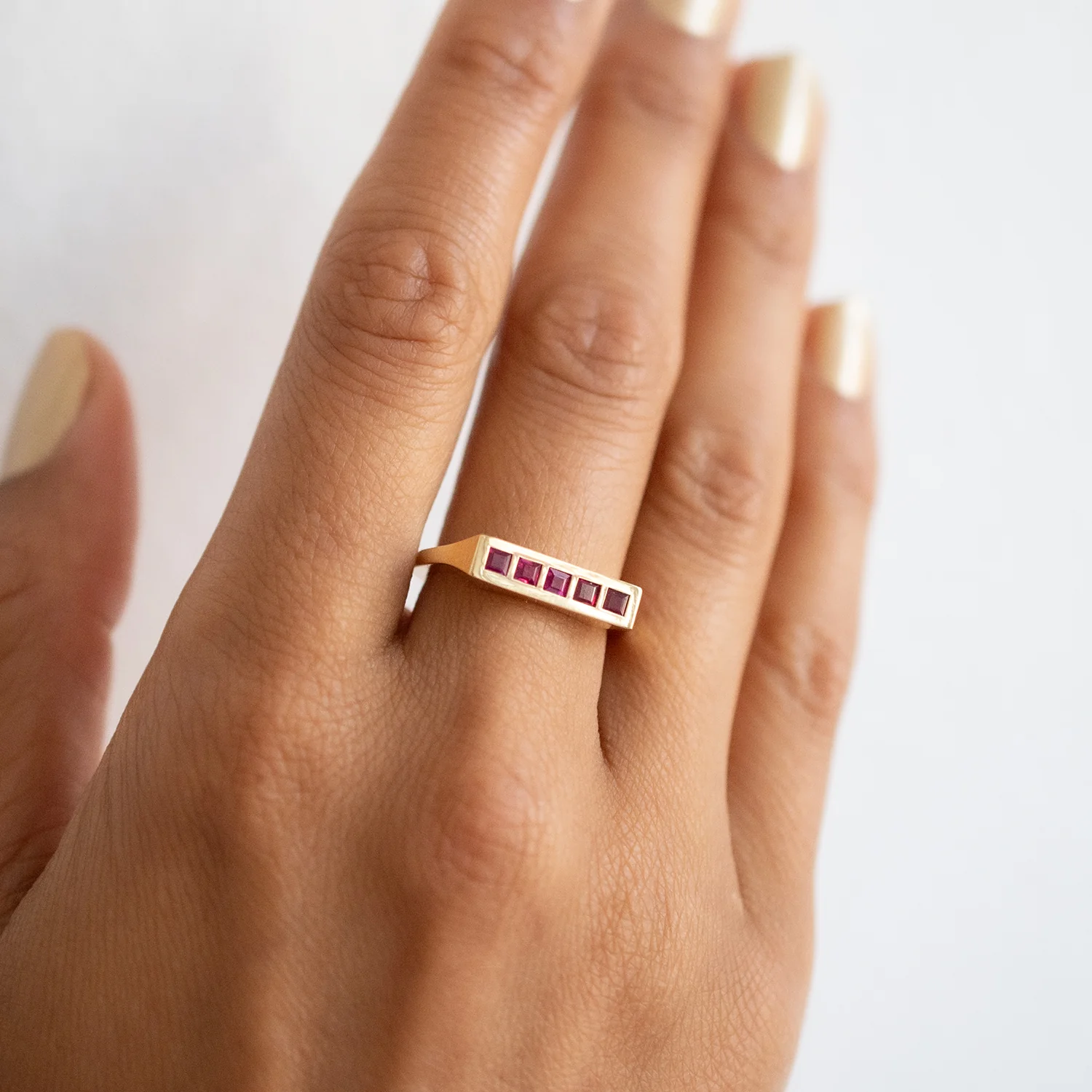 Ruby Bar Ring - Image 2