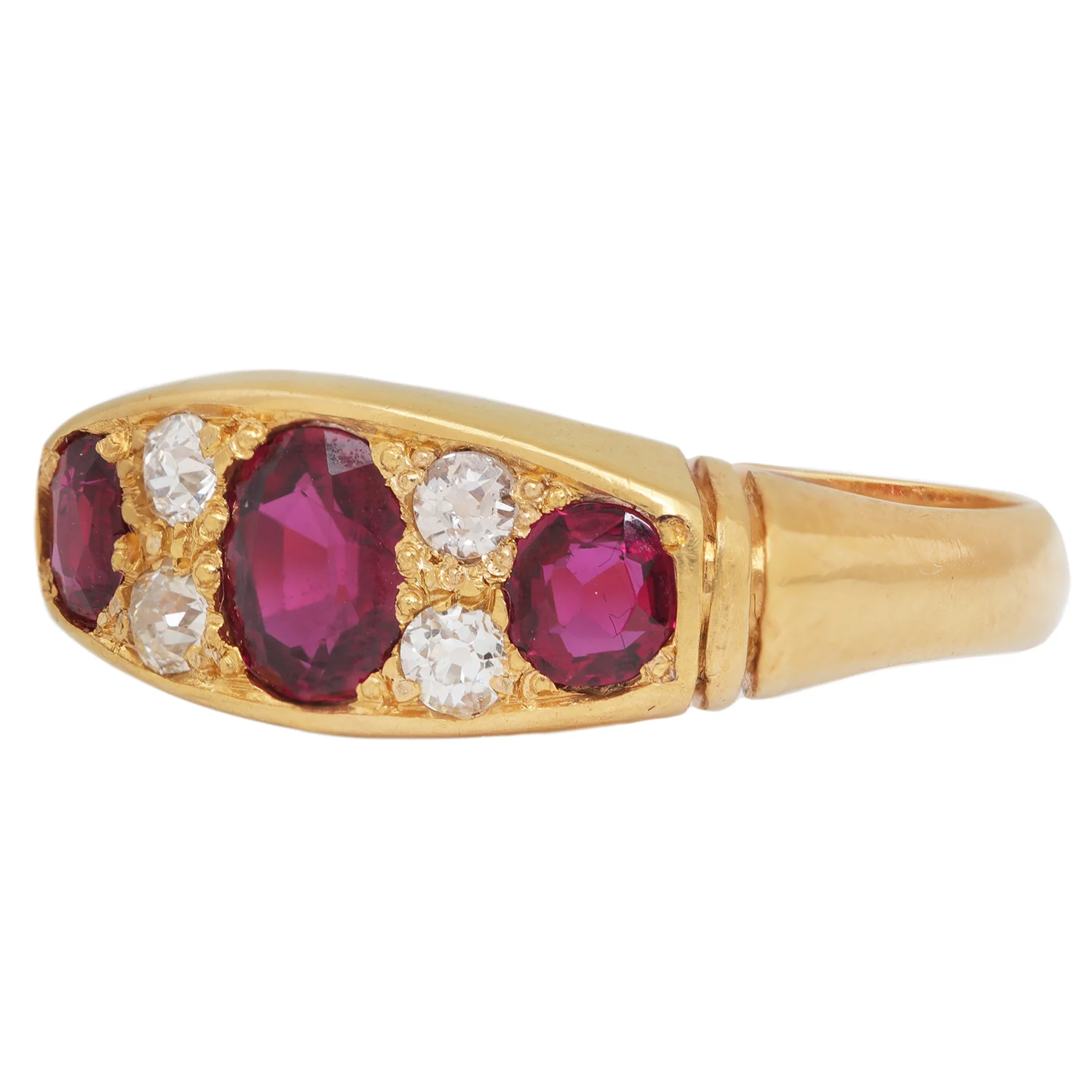Ruby Radiance Half Hoop Ring - Image 3
