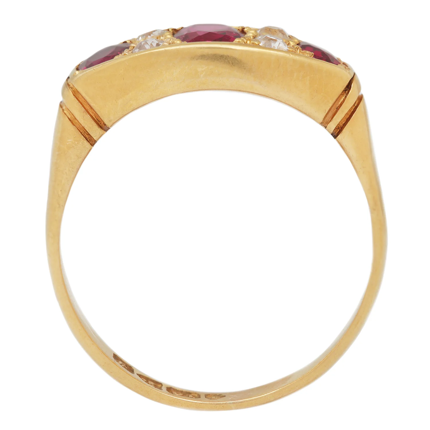 Ruby Radiance Half Hoop Ring - Image 5