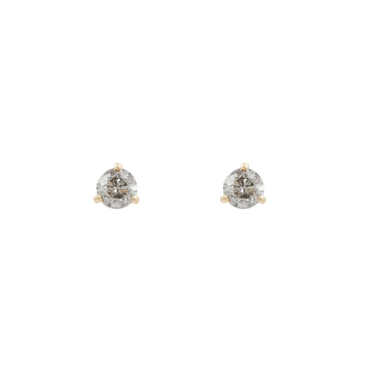 Salt + Pepper Diamond Studs - Image 6