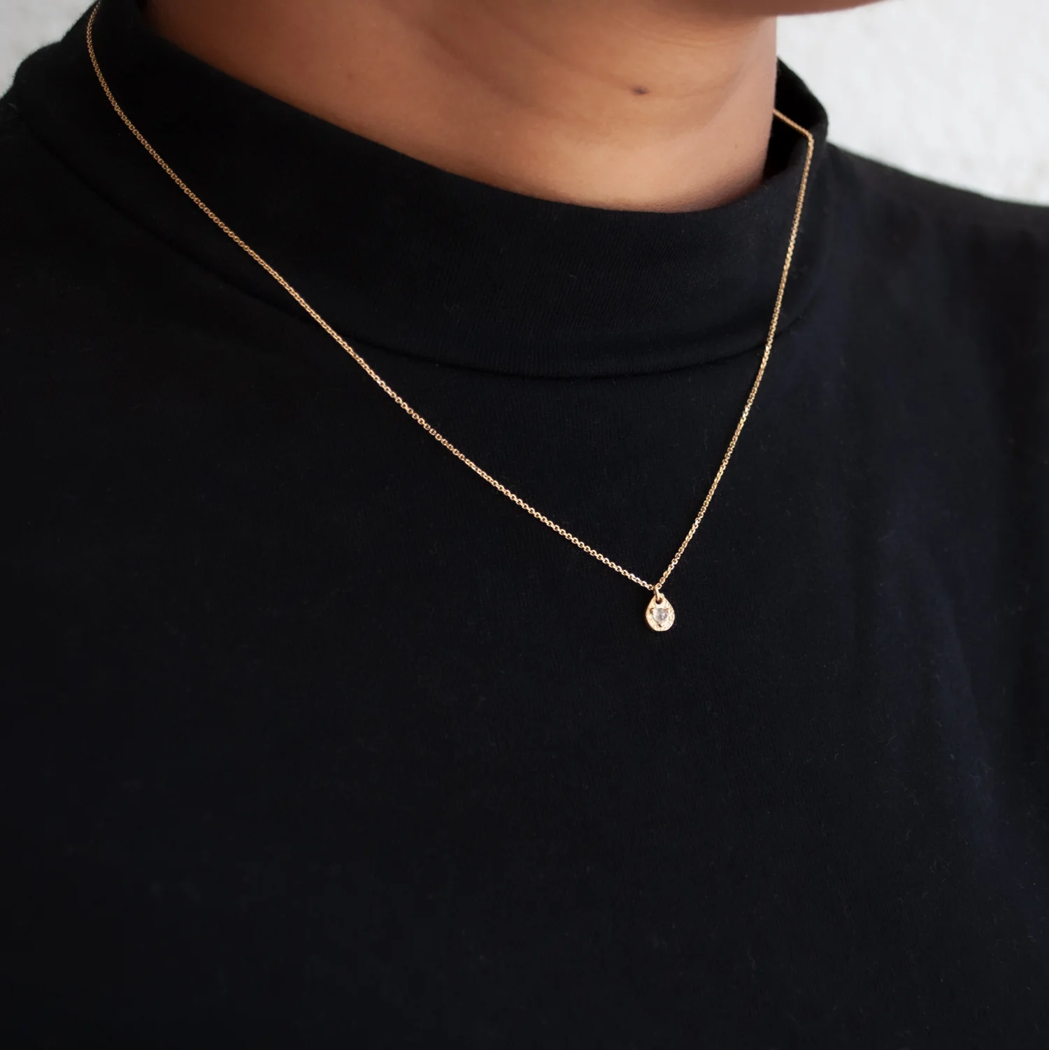 Diamond Drop Necklace - Image 2