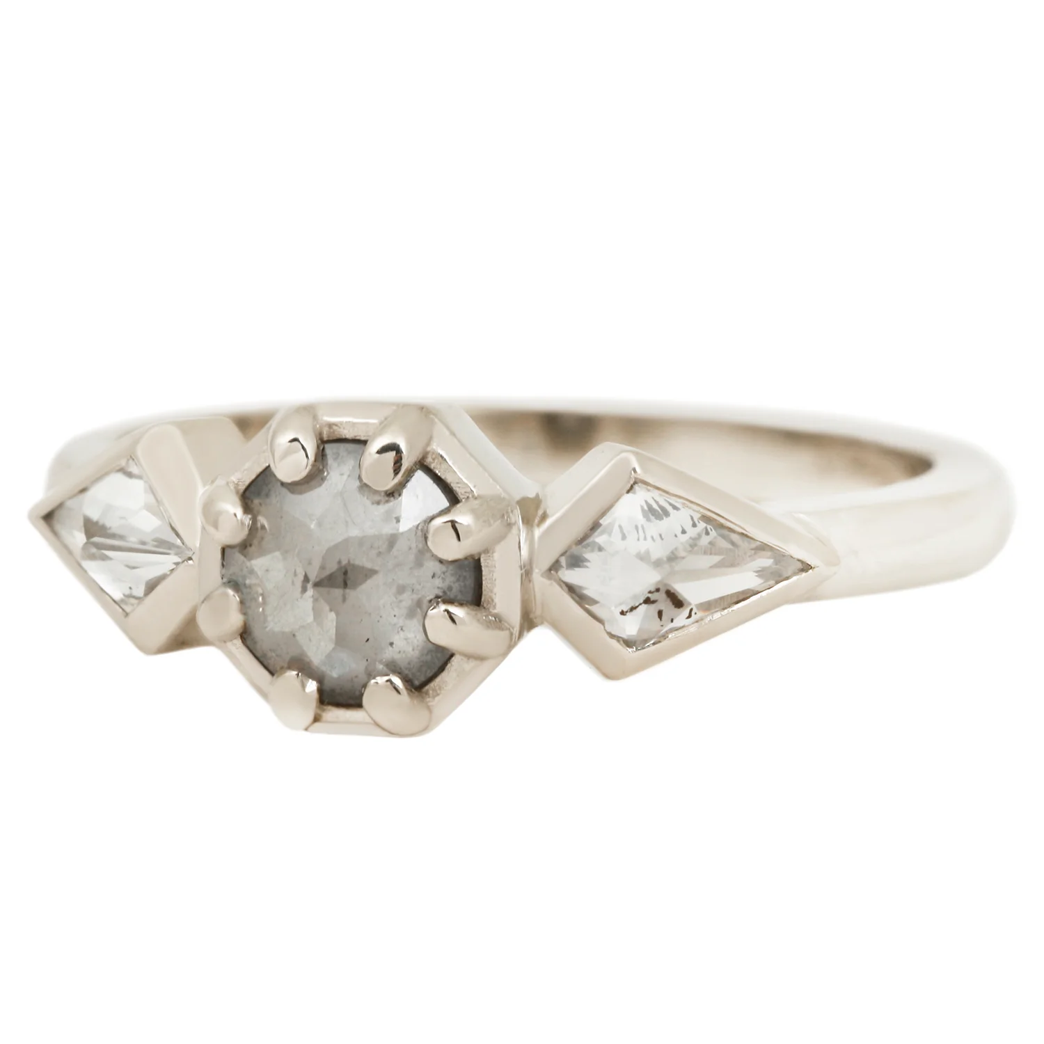 Shooting Star Three Stone Ring - Image 3