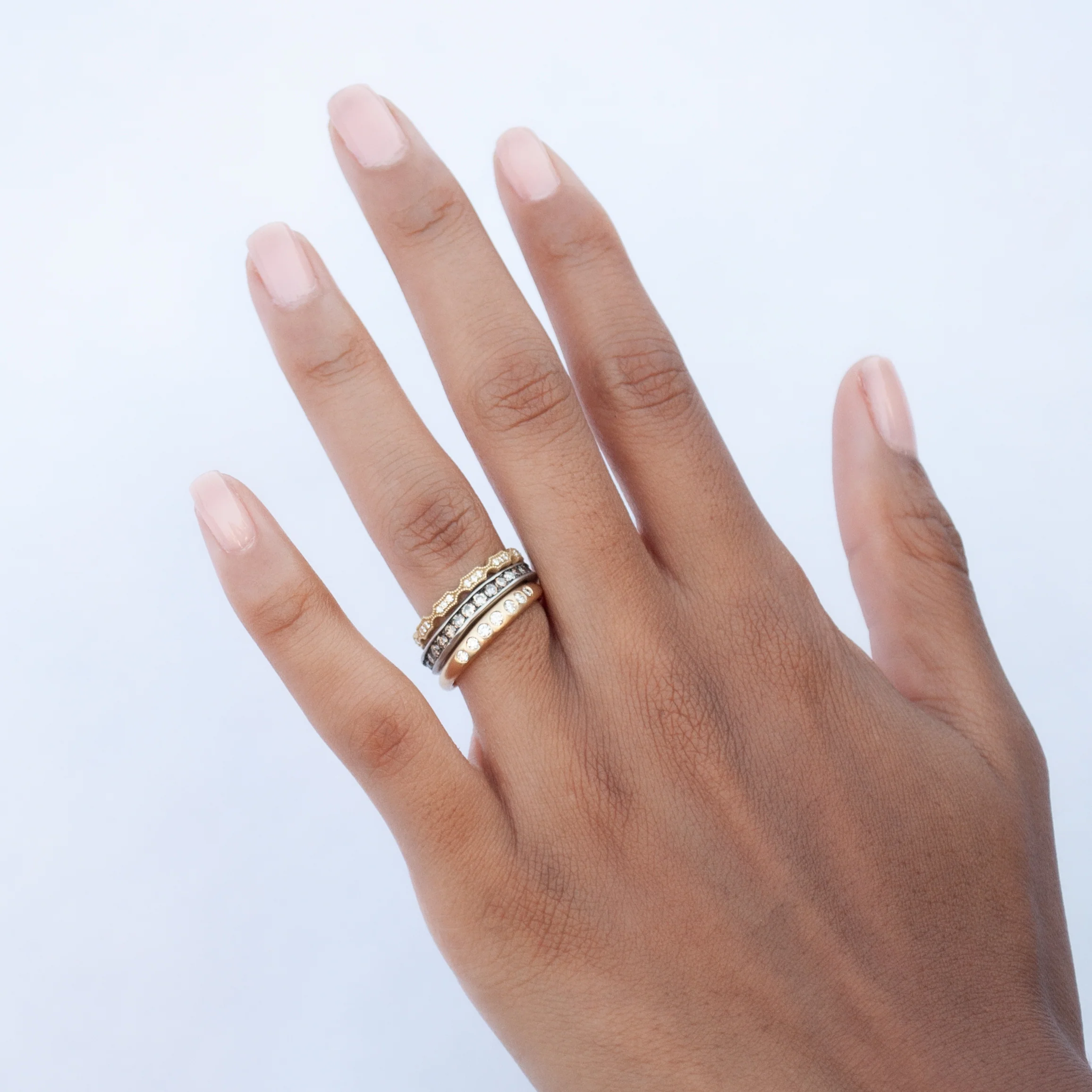 Diamond Rhombus Eternity Band - Image 2