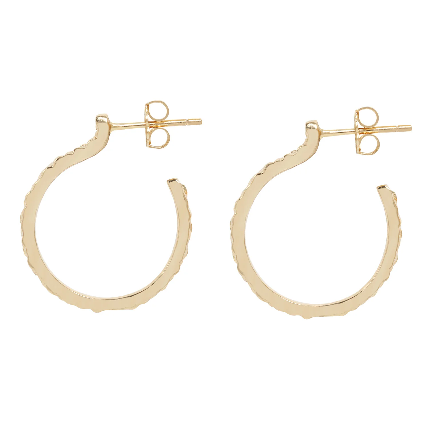 Small Gold Stingray Hoops - Image 3