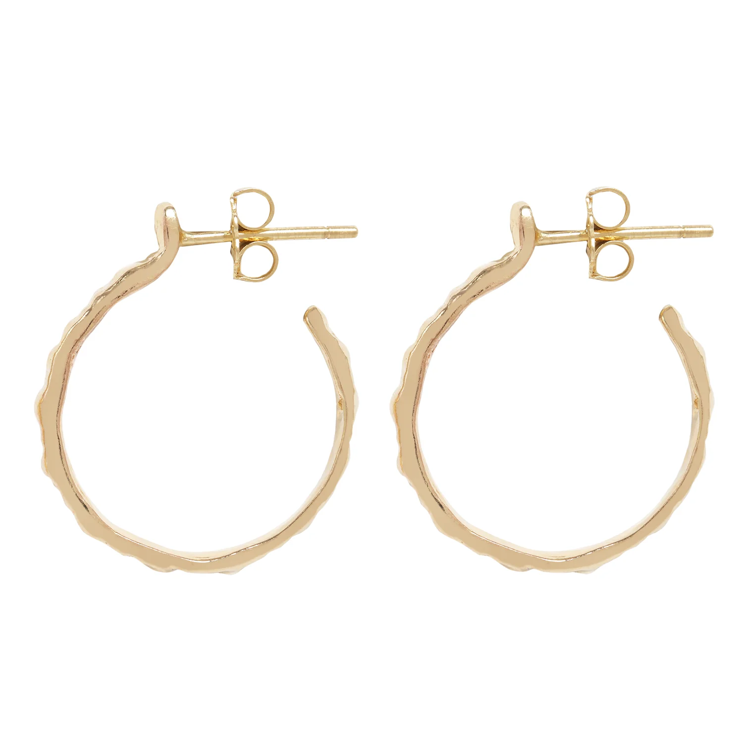 Small Gold Urchin Hoops - Image 3