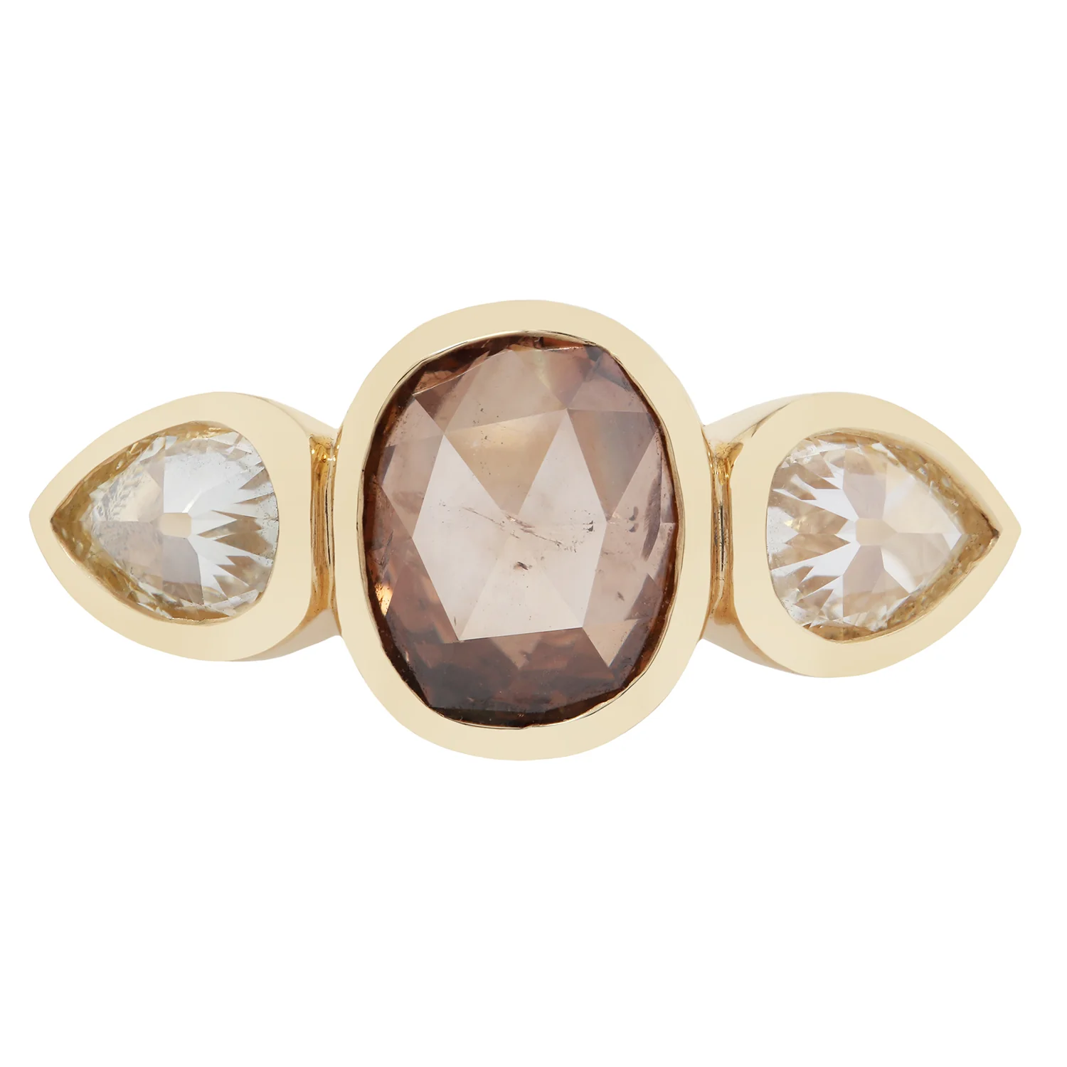 Soft Horizon Diamond Ring