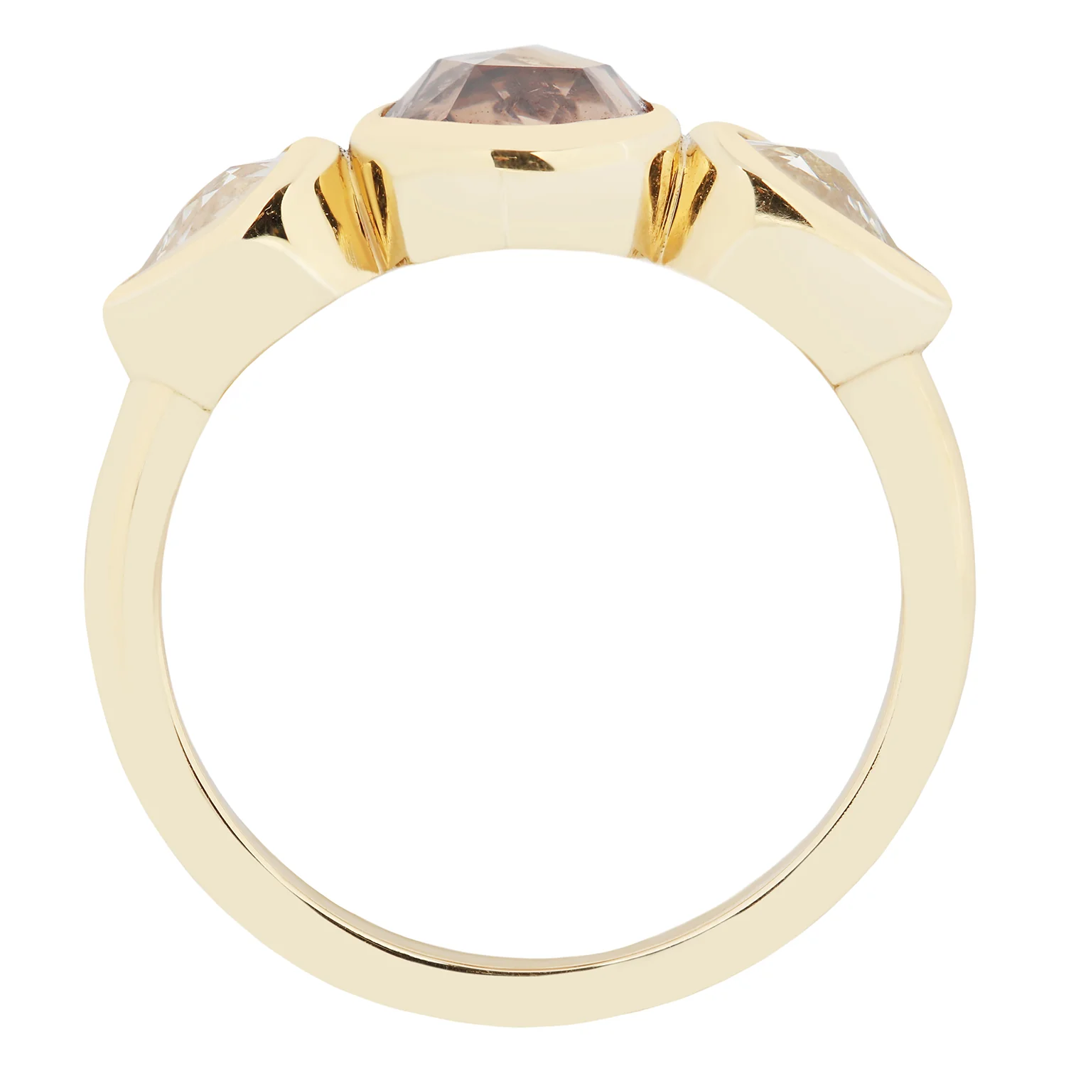 Soft Horizon Diamond Ring - Image 4