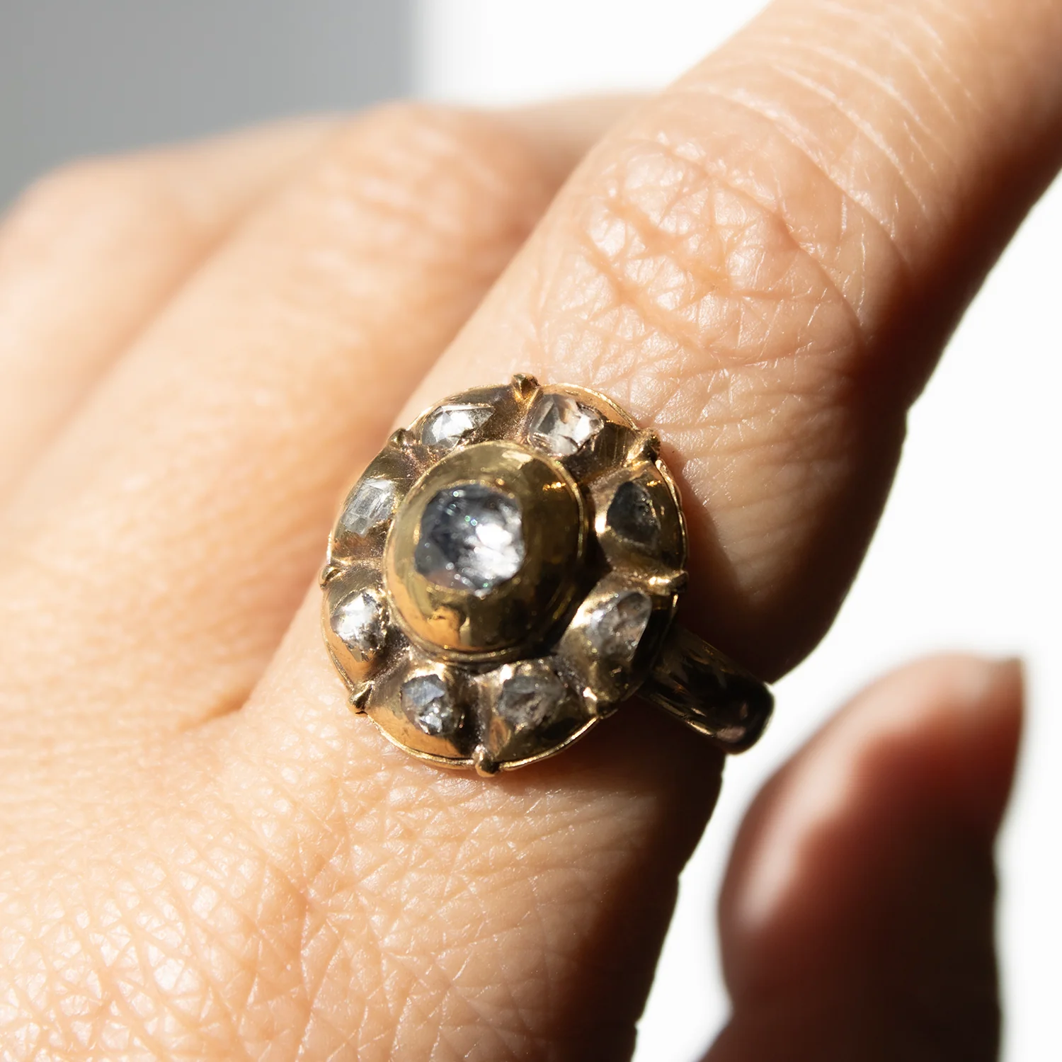 Spanish Diamond Cluster Ring - Image 2